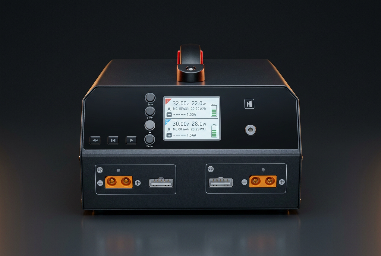 Dual-channel high-power battery charger